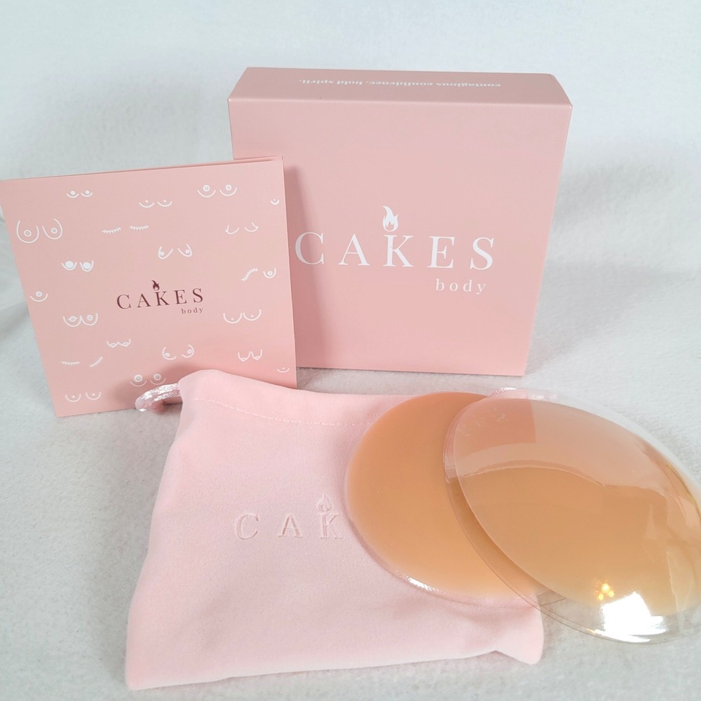 CAKES Body Womens Nipple Covers Non-Adhesive Silicone Size OG Honey